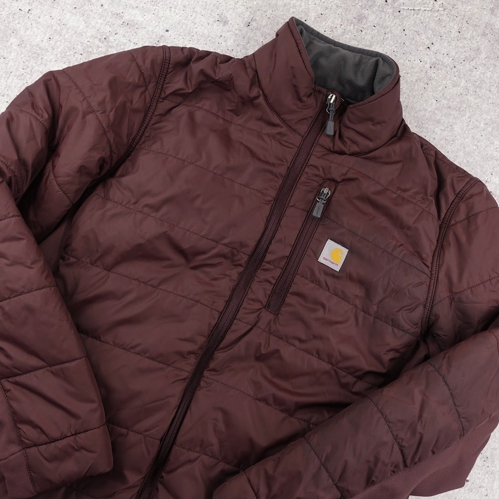 Carhartt Relaxed Fit Lightweight Puffer Jacket Women Medium Blackberry OJ5912-W
